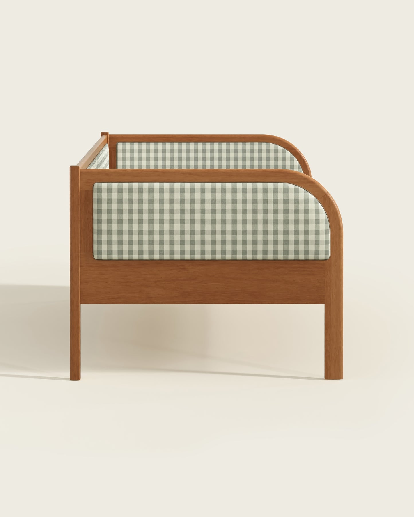 Walnut / Celadon Gingham