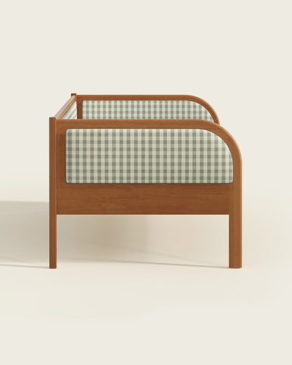 Walnut / Celadon Gingham