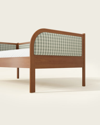 Walnut / Celadon Gingham
