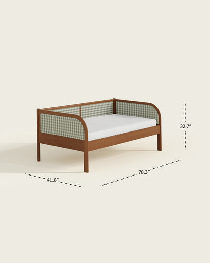 Walnut / Celadon Gingham