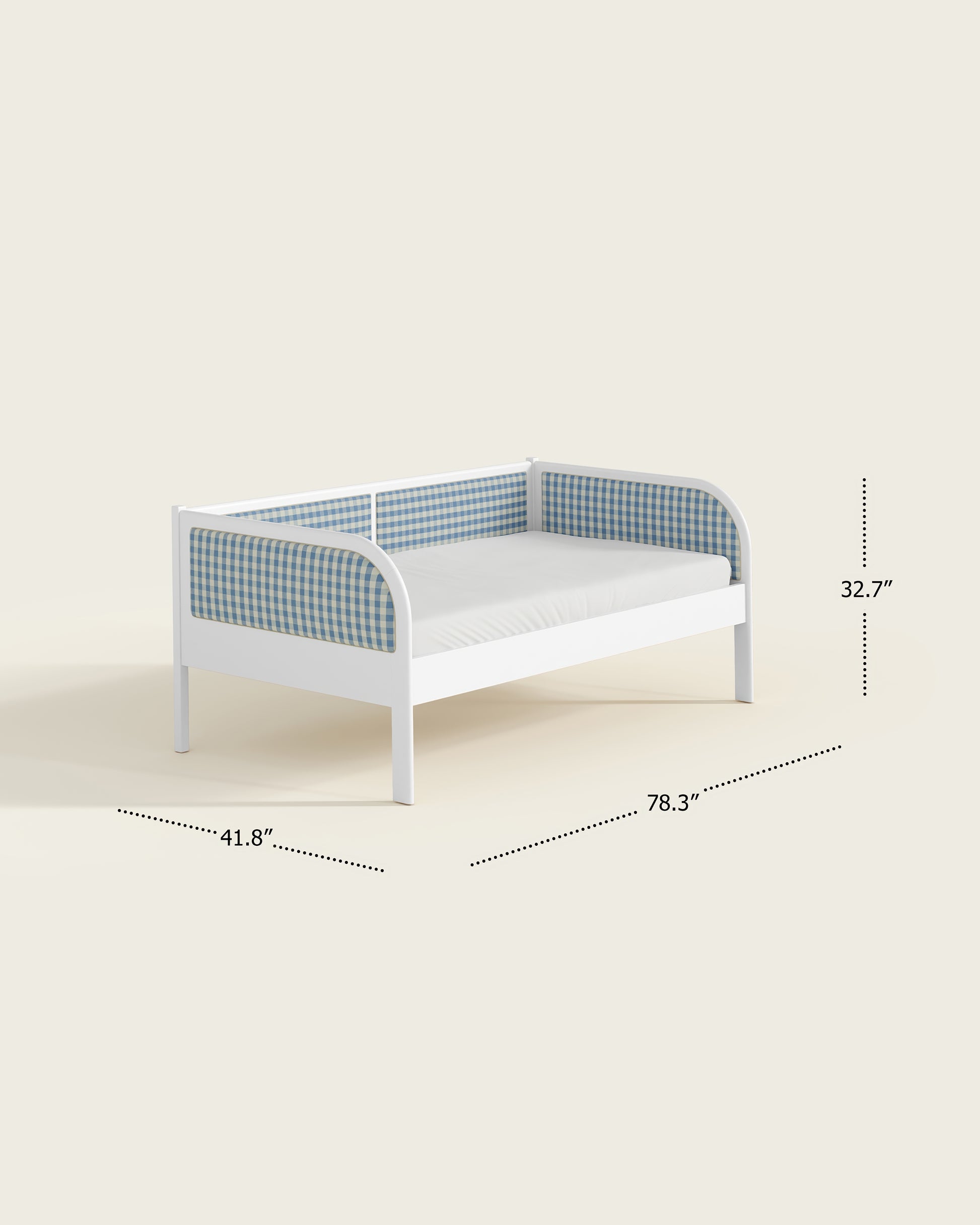 White / Bluebell Gingham