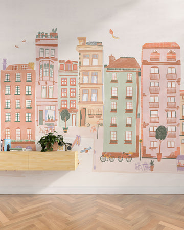 Block Party Wall Mural