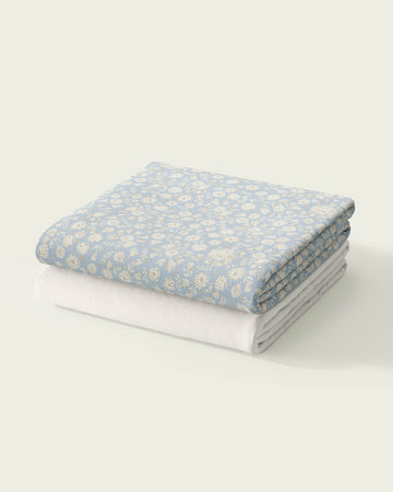 Organic Fitted Bloom Cot Sheet Set