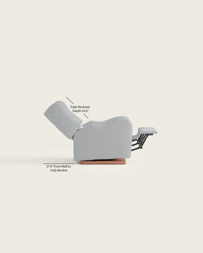 Bluebell Ticking Stripe / Wood Base