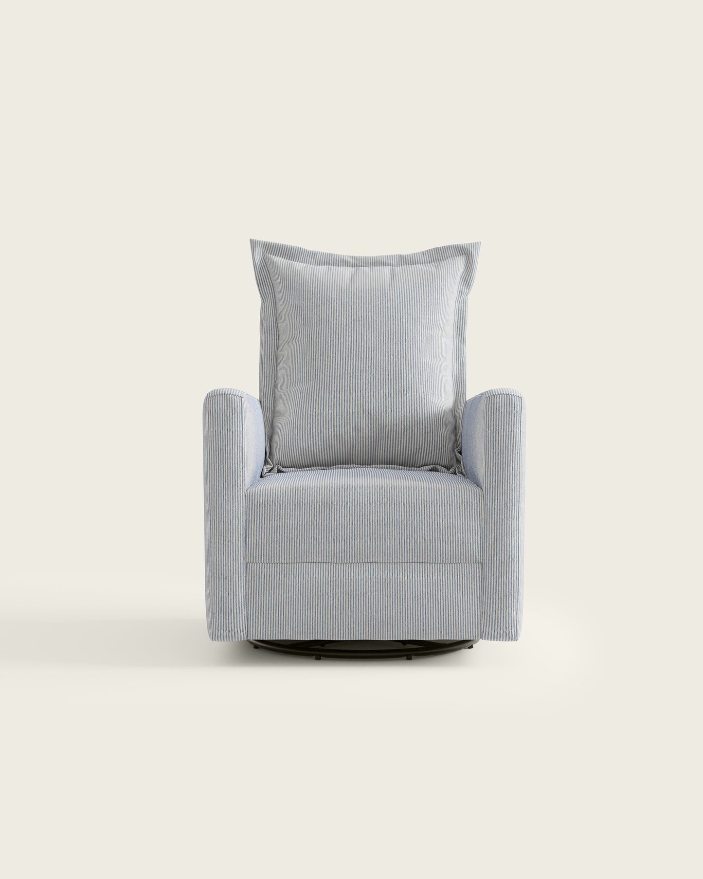 Bluebell Ticking Stripe / Metal Base