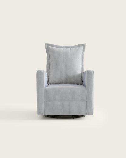 Bluebell Ticking Stripe / Metal Base