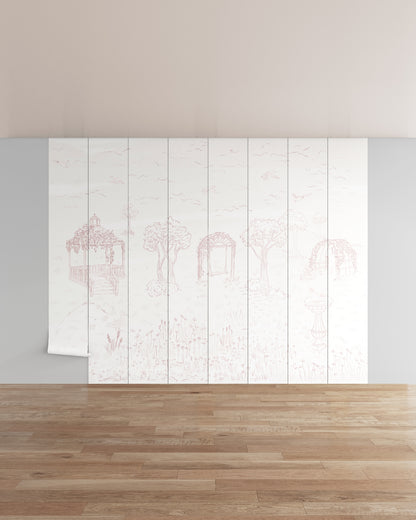 Mauve / 8 Panels (12.8 ft W x 10 ft H)