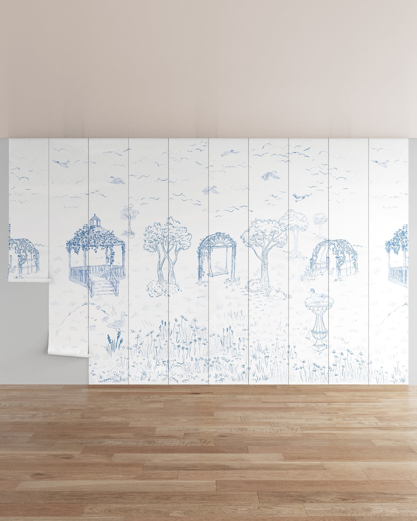 Seaglass / 10 Panels / Repeatable (16.07 ft W x 10 ft H)