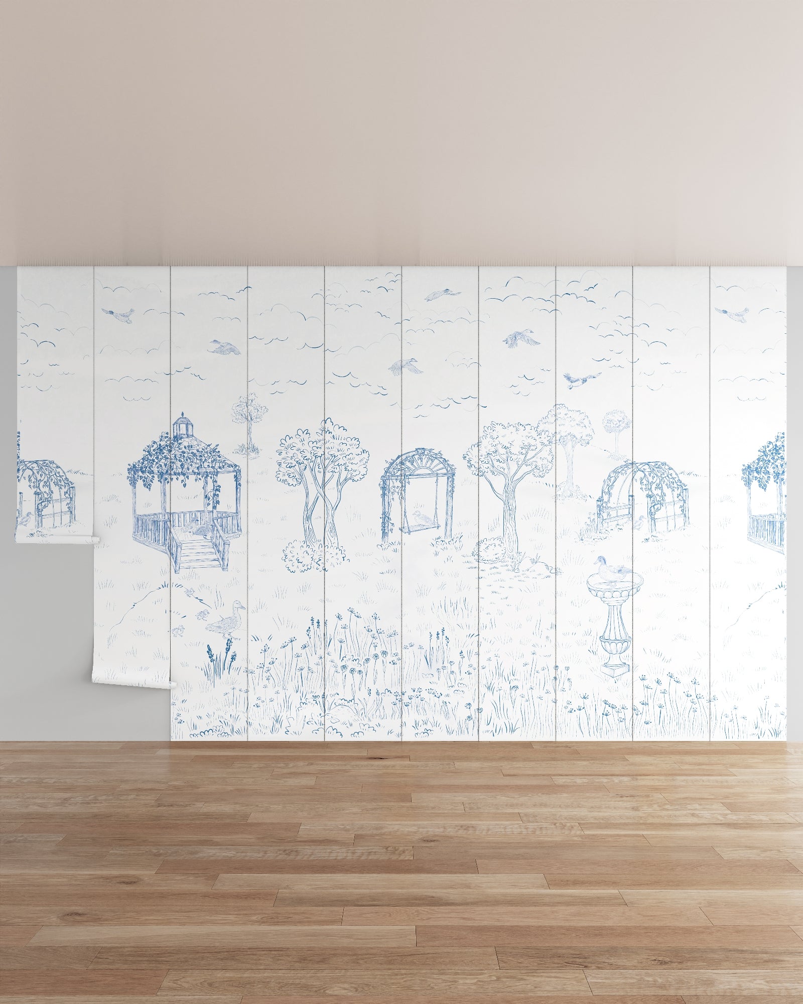 Seaglass / 10 Panels / Repeatable (16.07 ft W x 10 ft H)