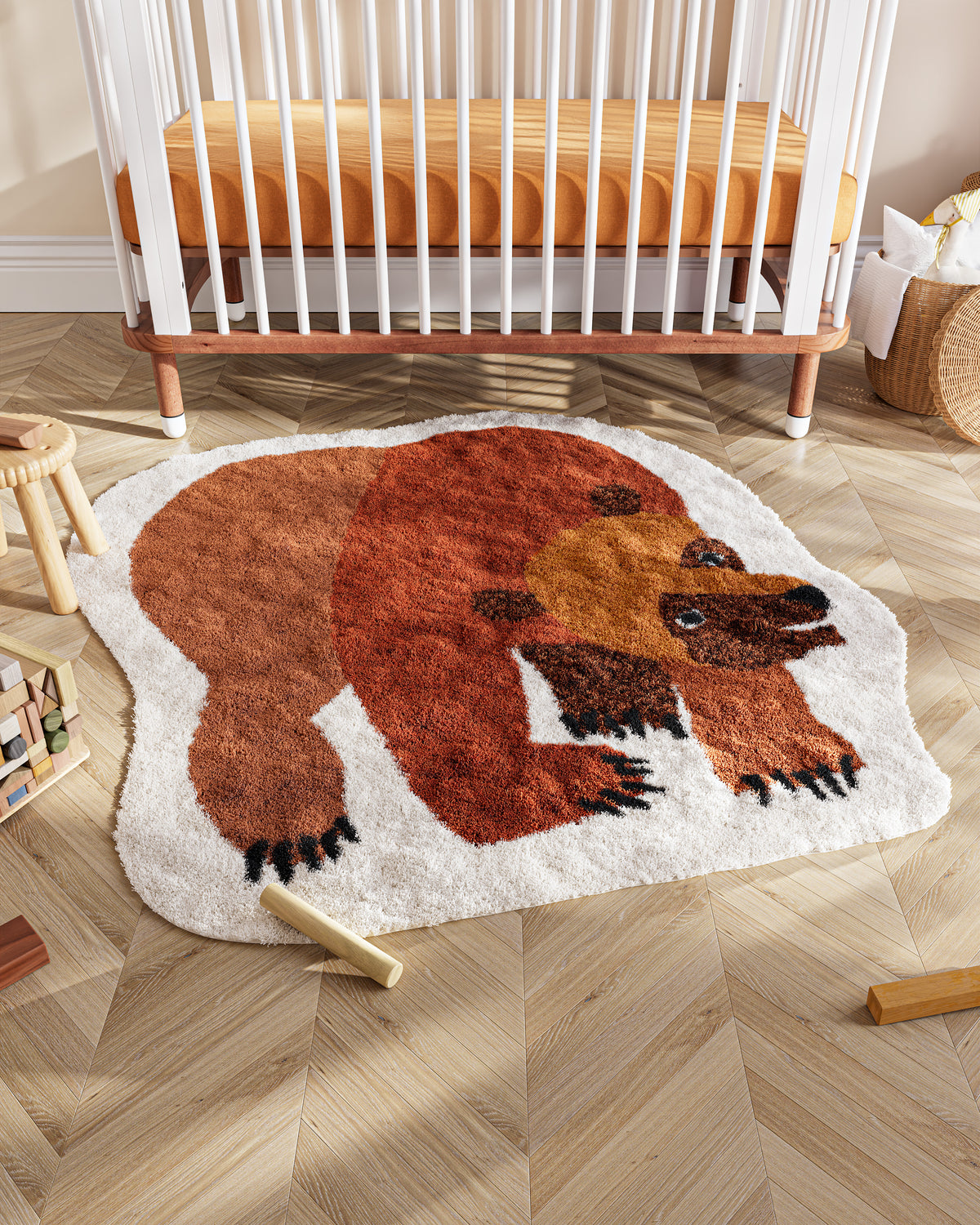 Brown Bear, Brown Bear Washable Rug | Eric Carle x Nestig