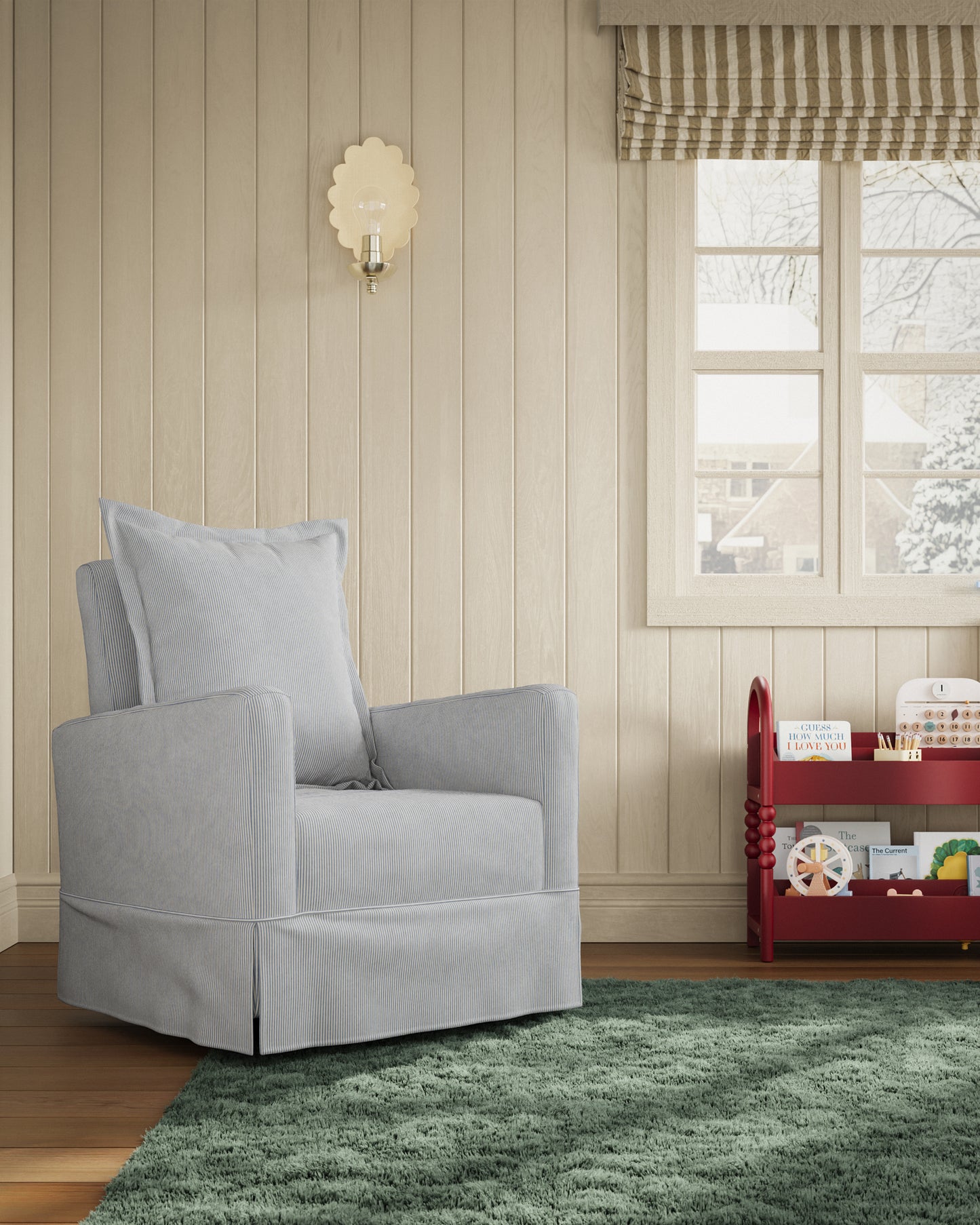 Bluebell Ticking Stripe