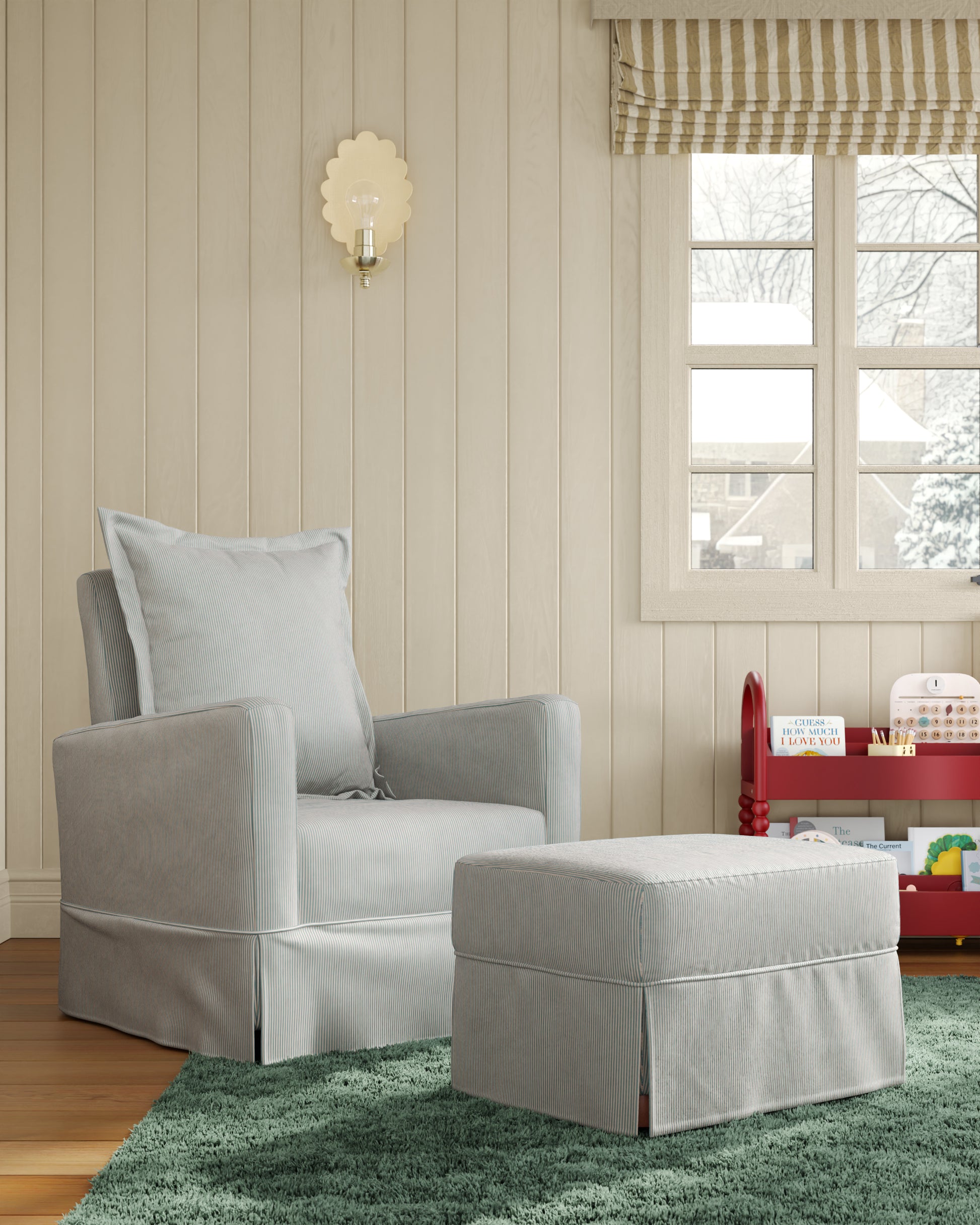 Bluebell Ticking Stripe