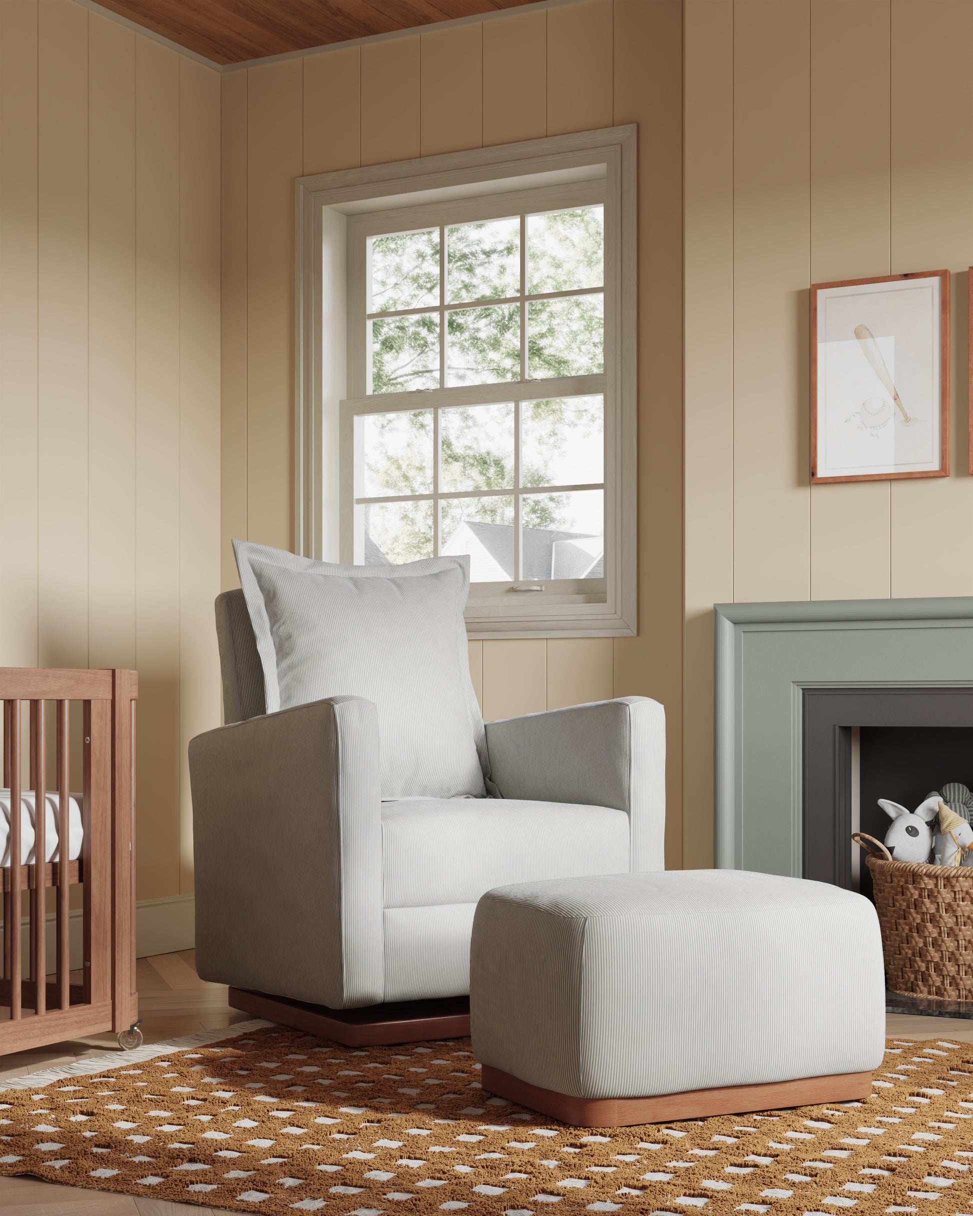 Bluebell Ticking Stripe