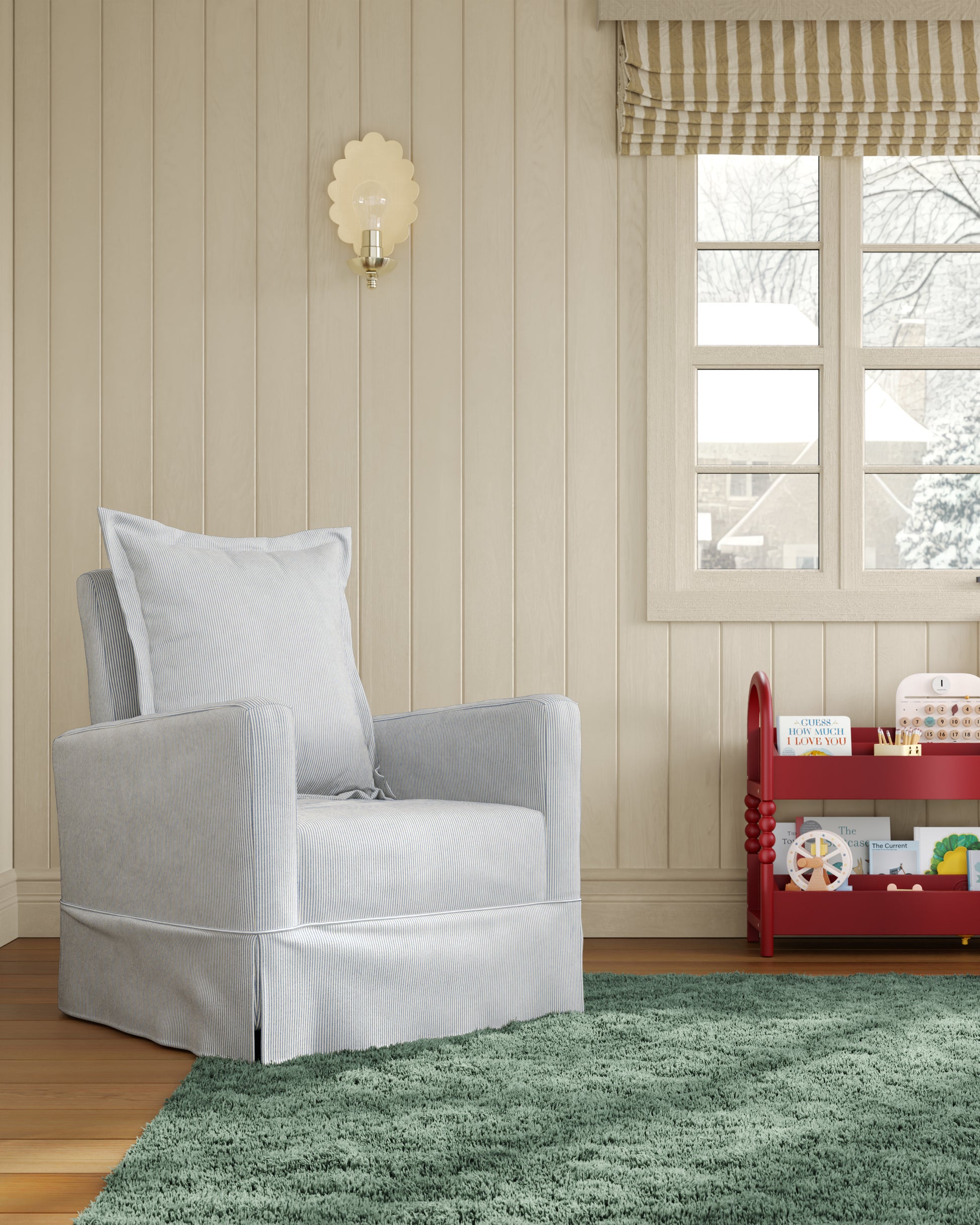 Bluebell Ticking Stripe