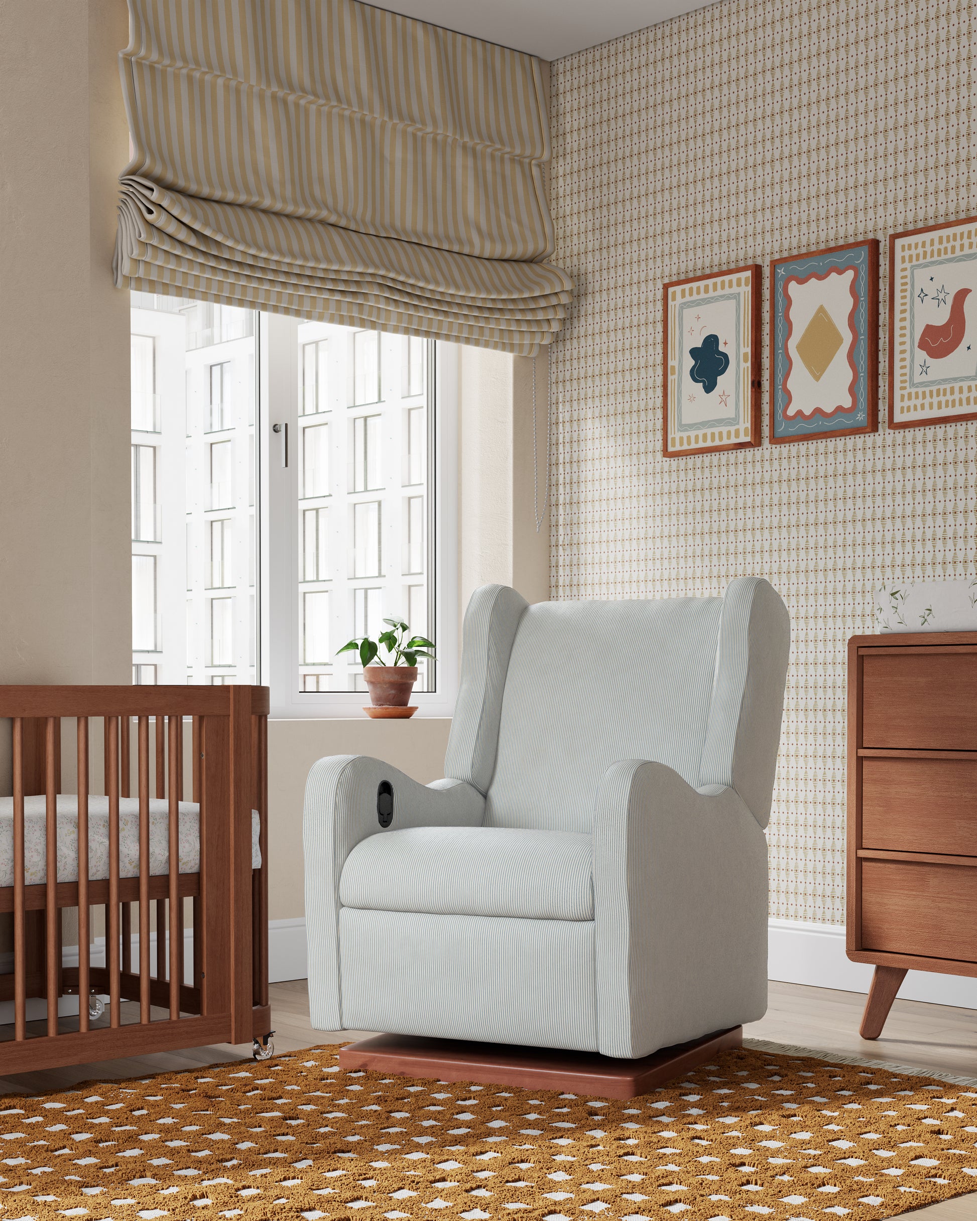 Bluebell Ticking Stripe