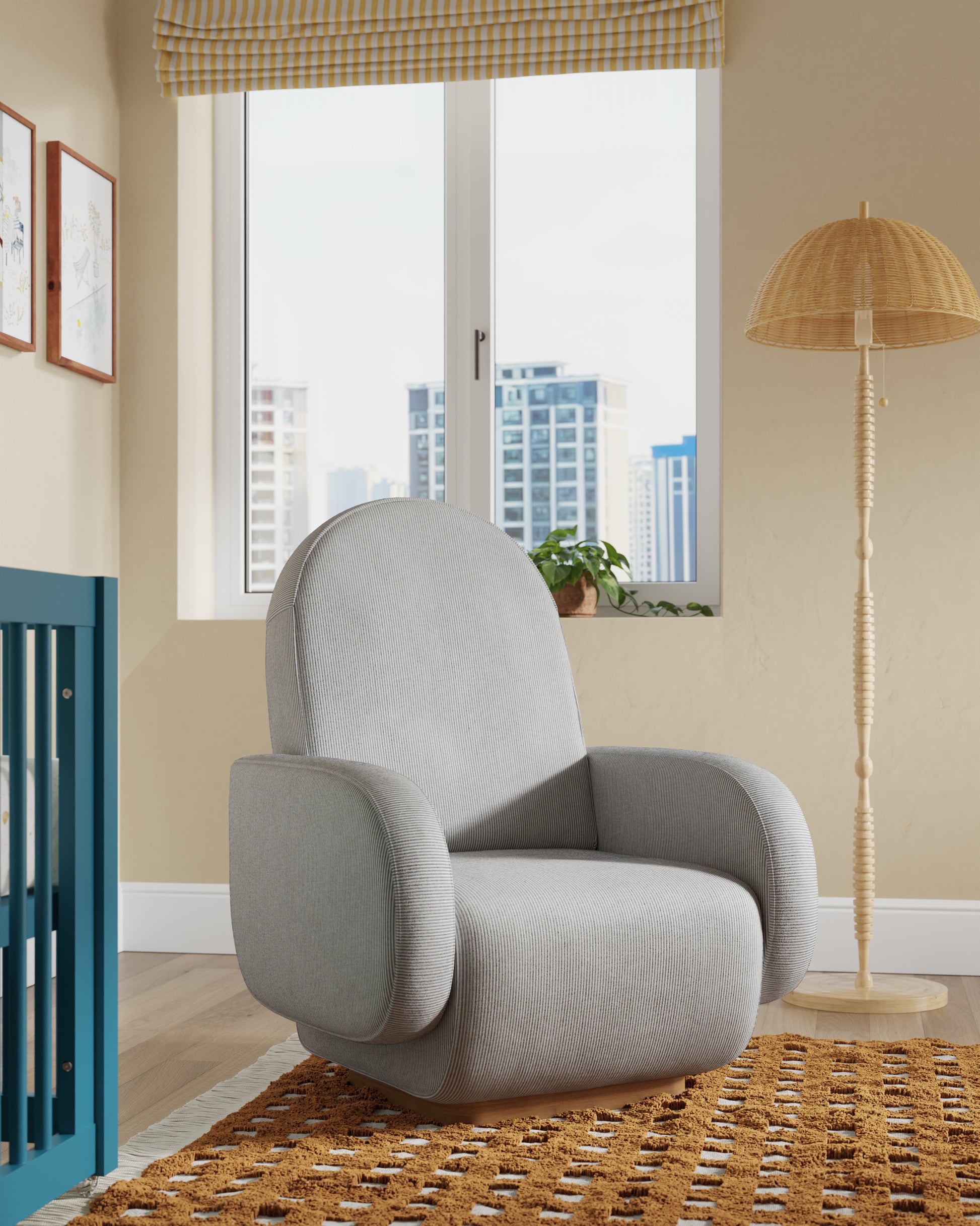 Bluebell Ticking Stripe