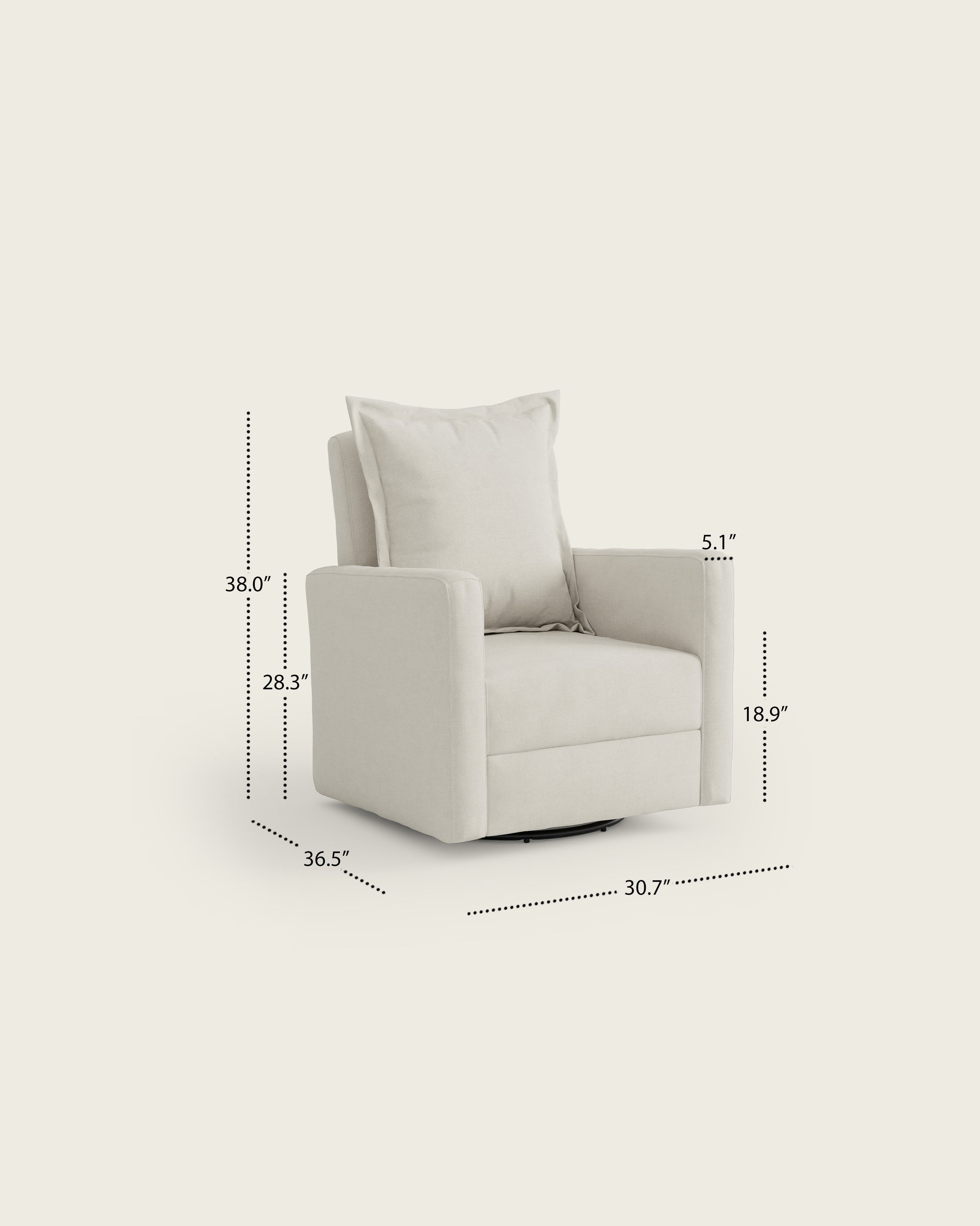 Snow Textured Weave / Metal Base