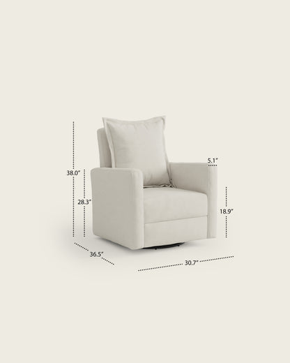 Snow Textured Weave / Metal Base