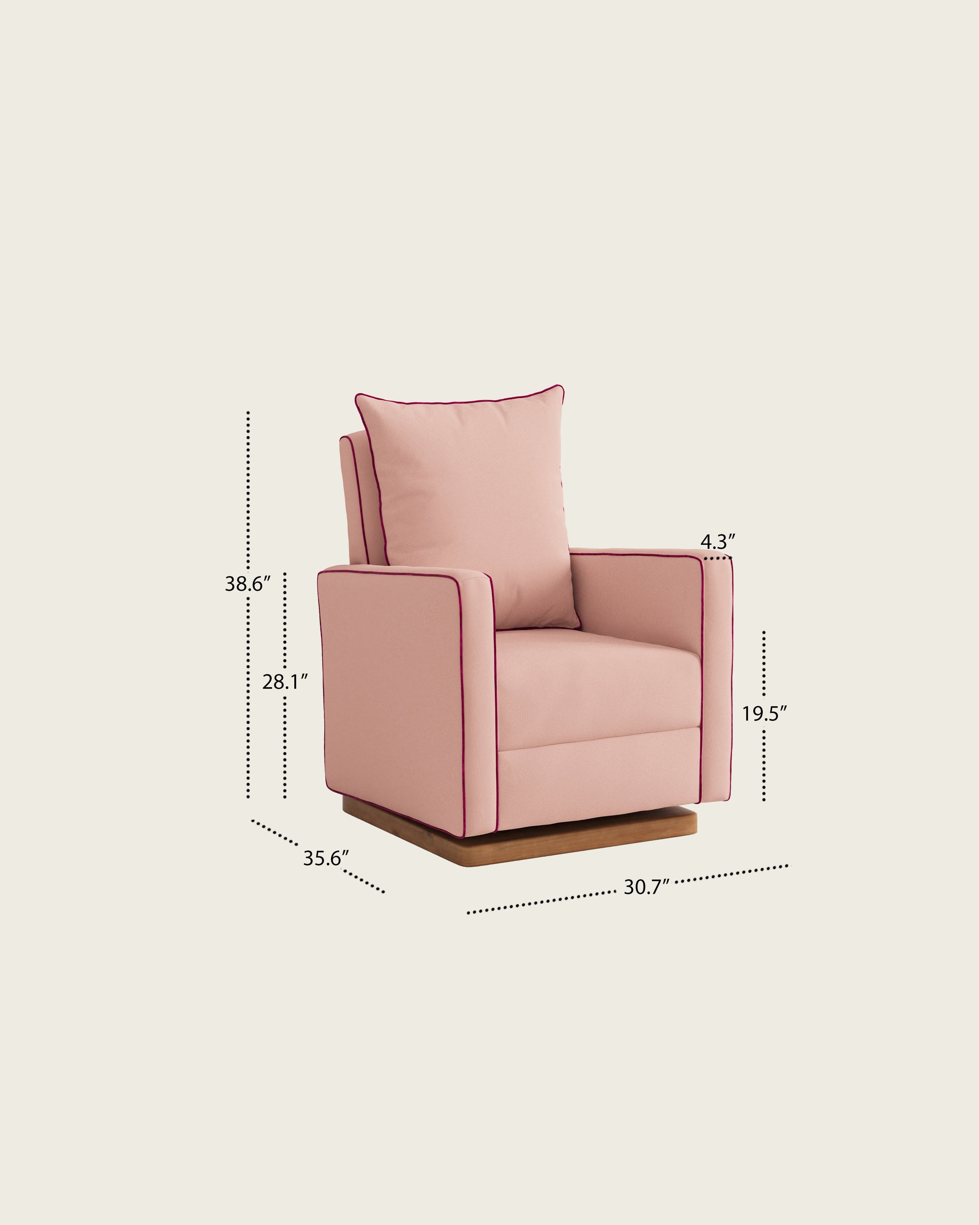 Rosehip / Wood Base