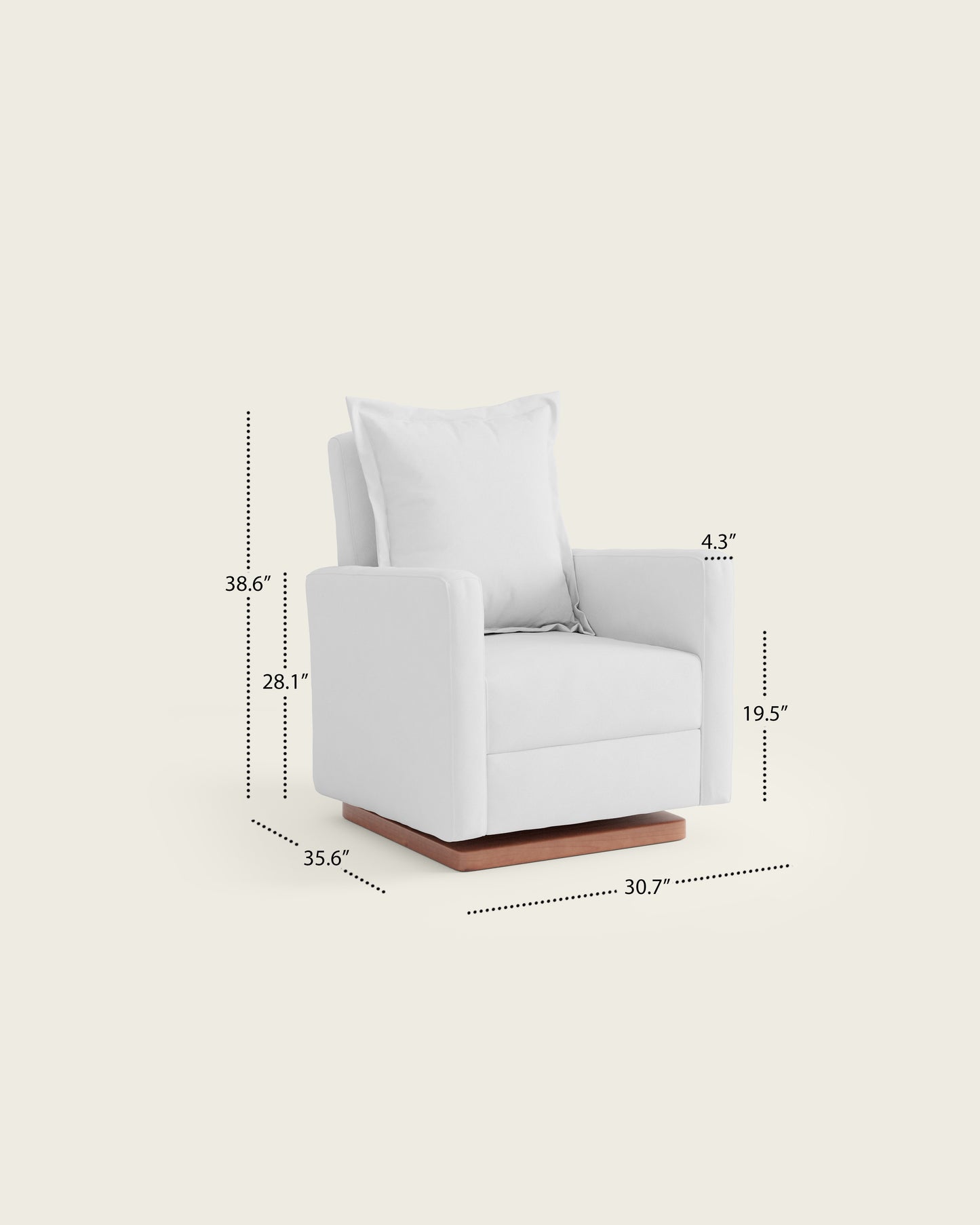 Powder Twill / Wood Base