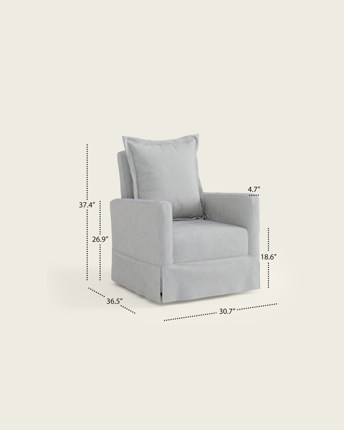 Bluebell Ticking Stripe