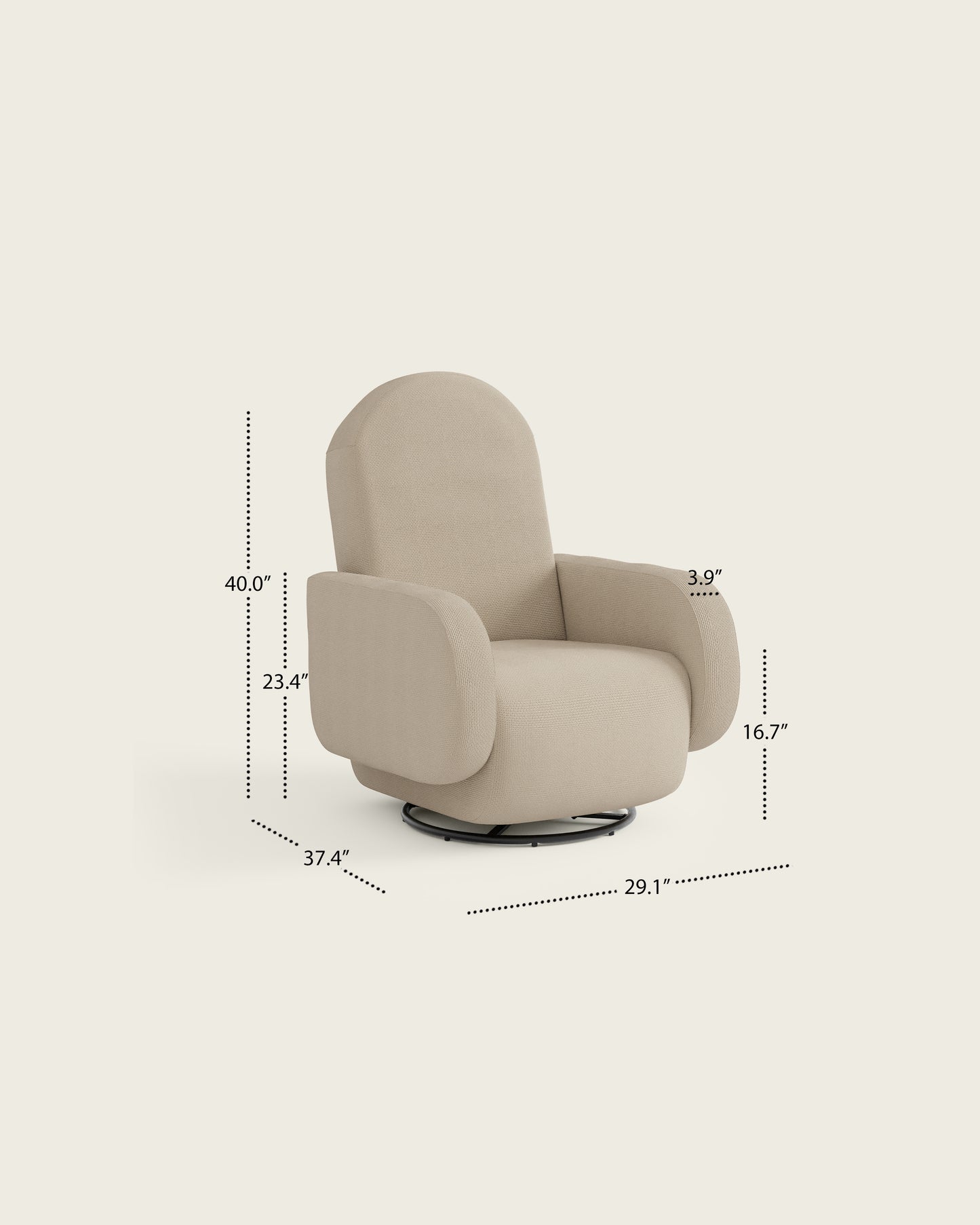 Birch Basketweave / Metal Base