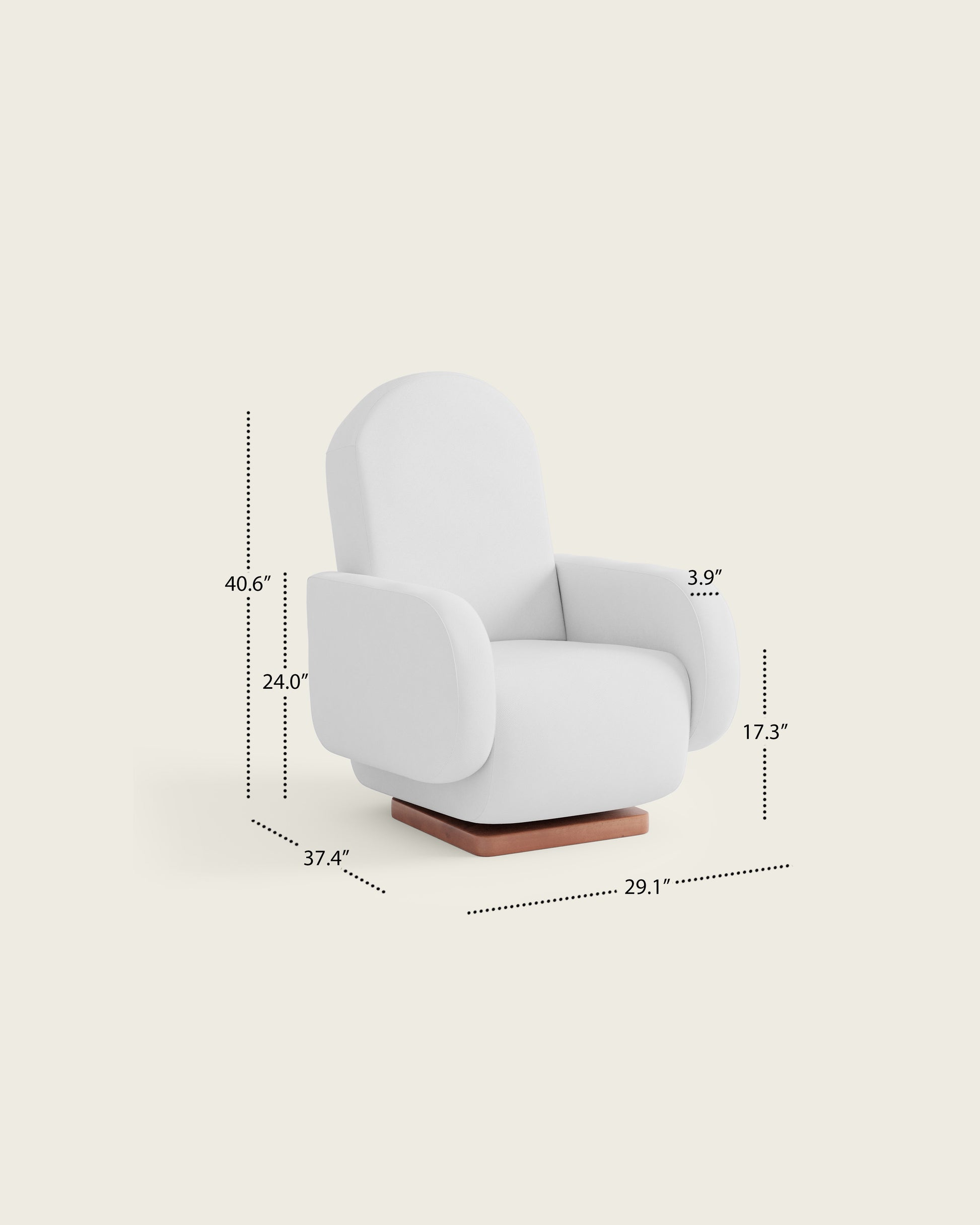 Powder Twill / Wood Base