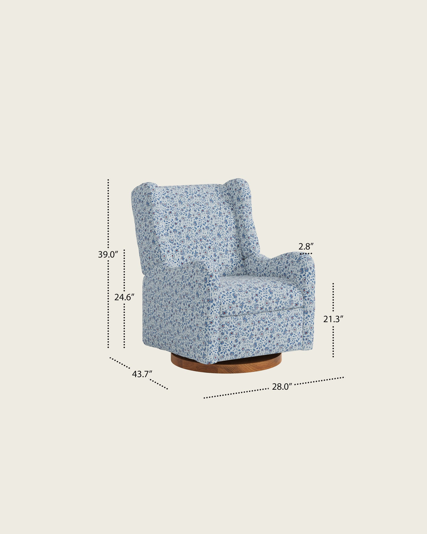 Blue Rosecroft / Wood Base