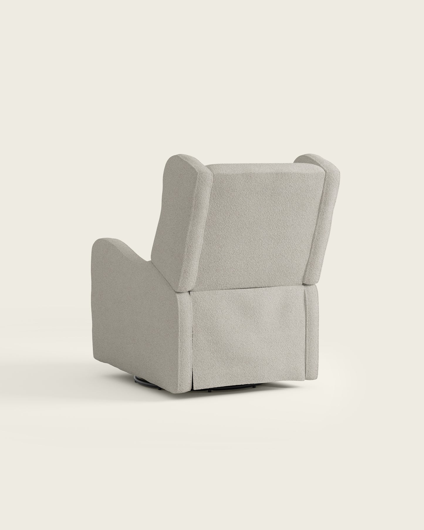 Alabaster Bouclé / Metal Base