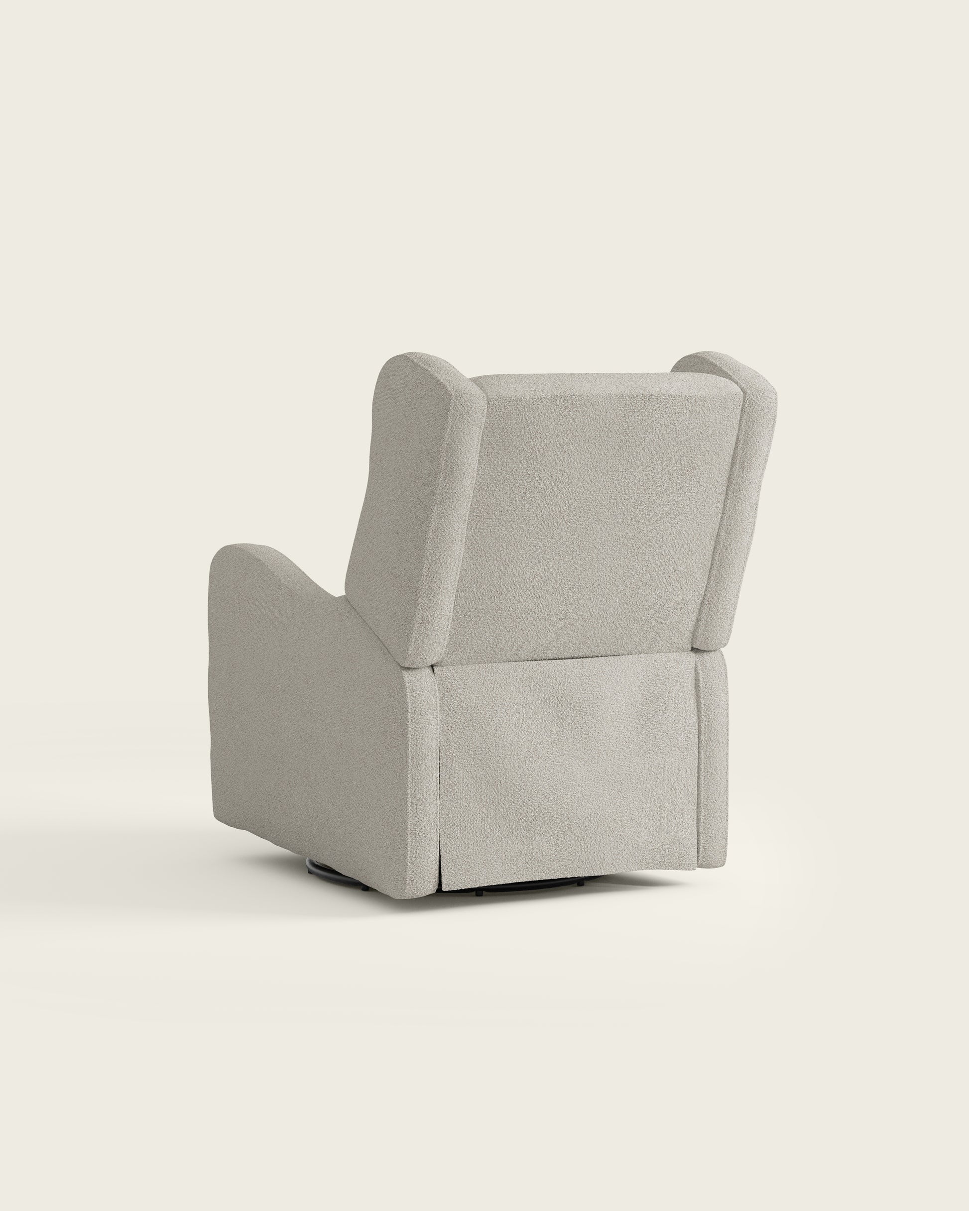 Alabaster Bouclé / Metal Base