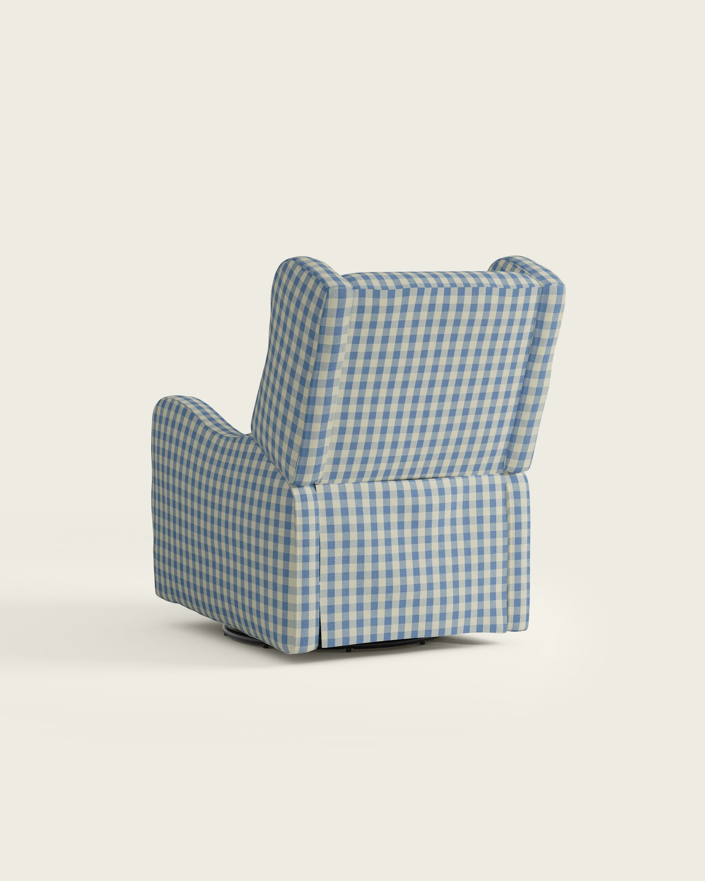 Bluebell Gingham / Metal Base