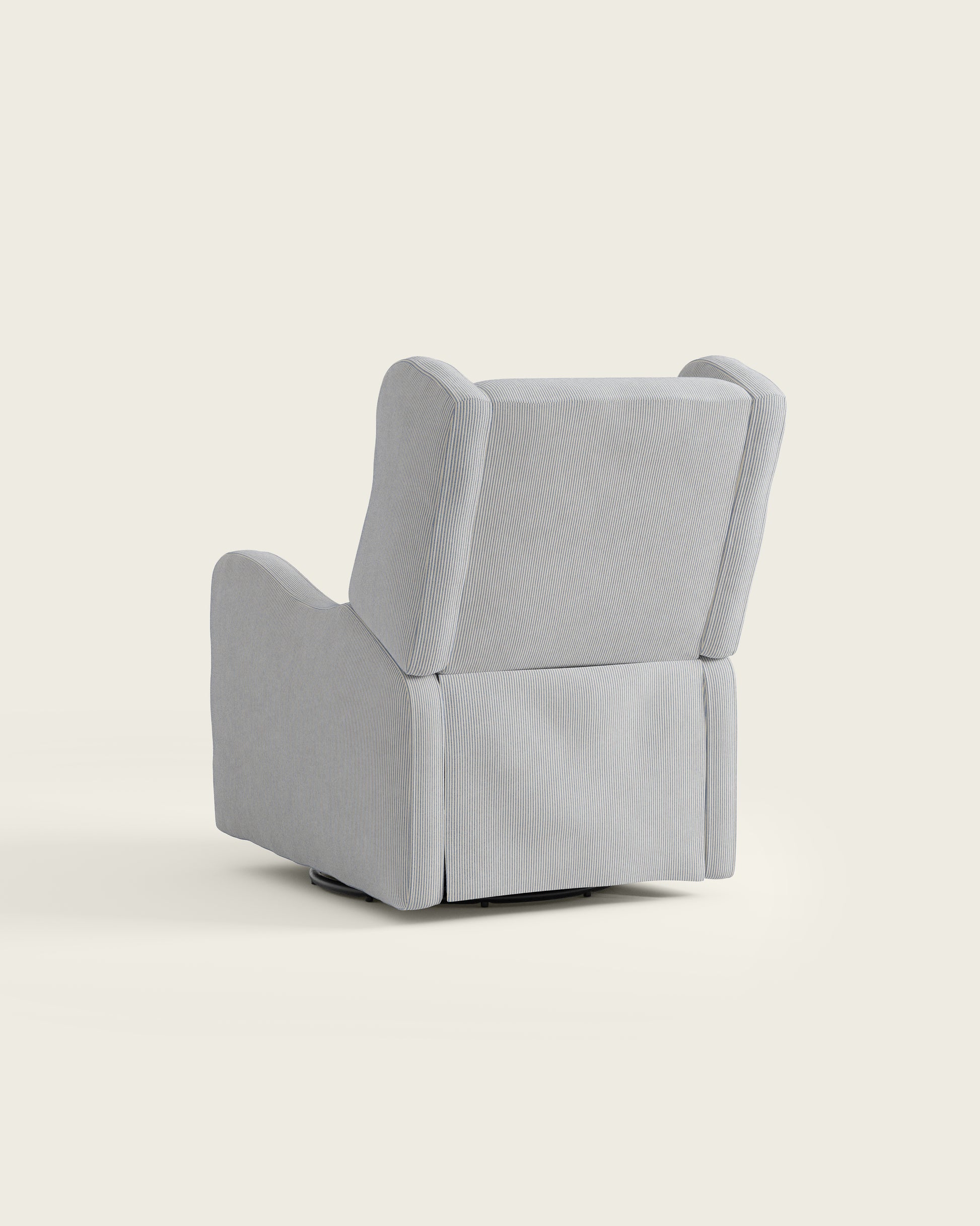 Bluebell Ticking Stripe / Metal Base