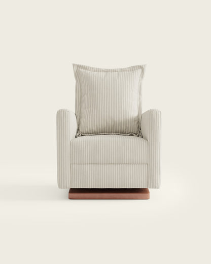 Pebble Stripe / Wood Base