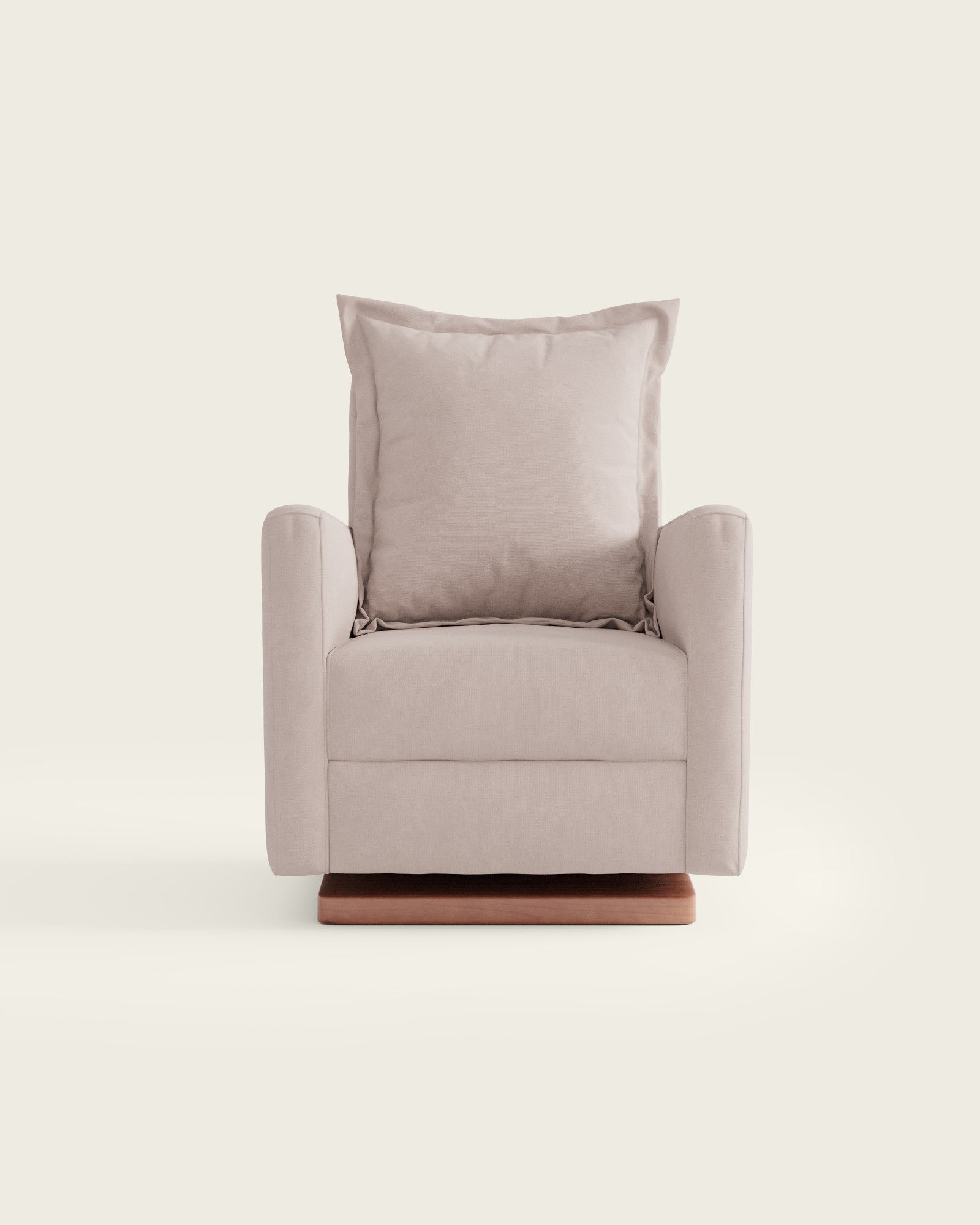 Peony Brushed Chenille / Wood Base