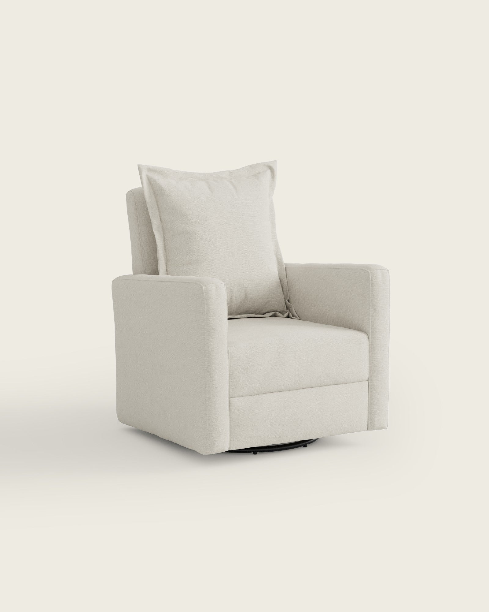 Snow Textured Weave / Metal Base