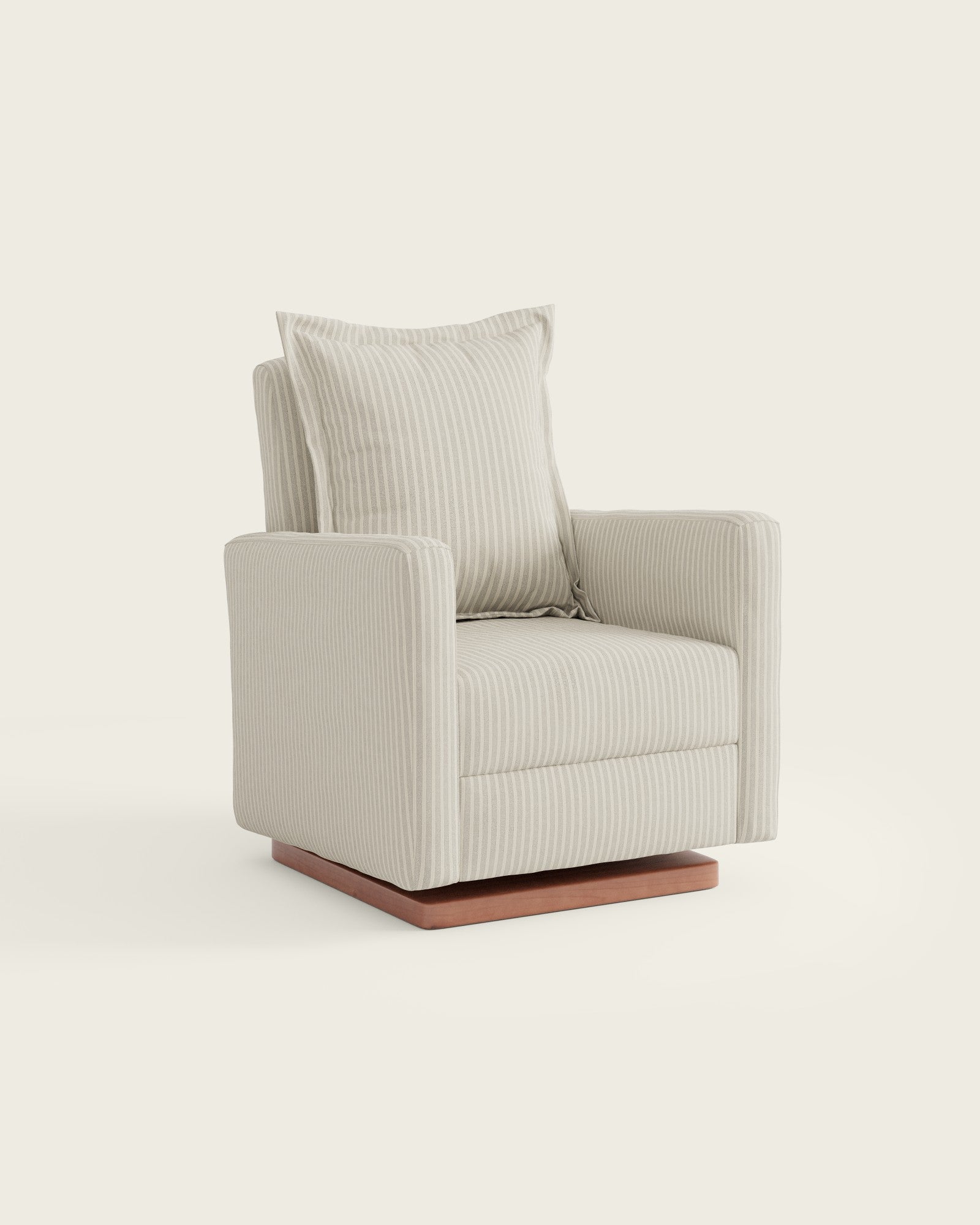 Pebble Stripe / Wood Base