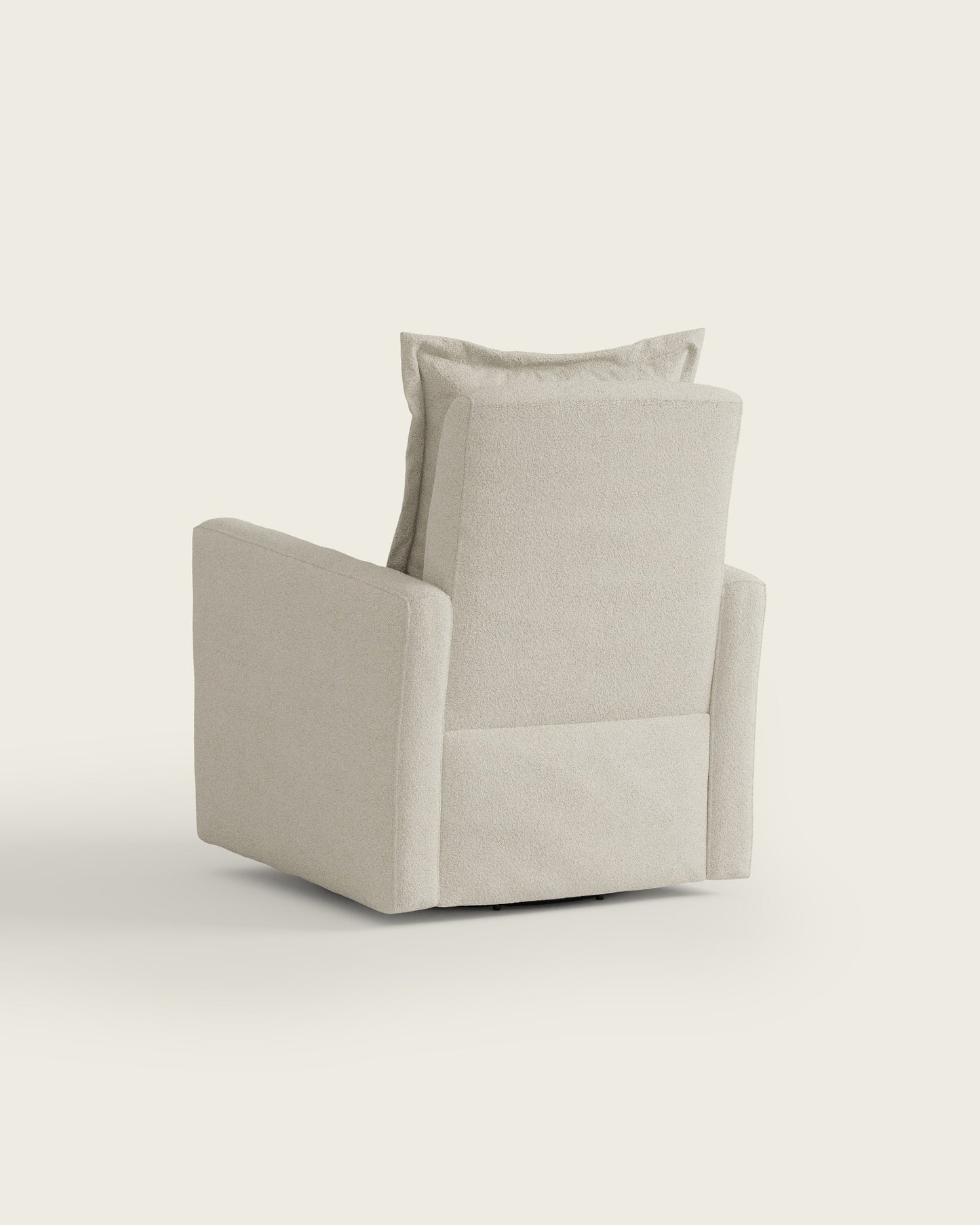 Alabaster Bouclé / Metal Base