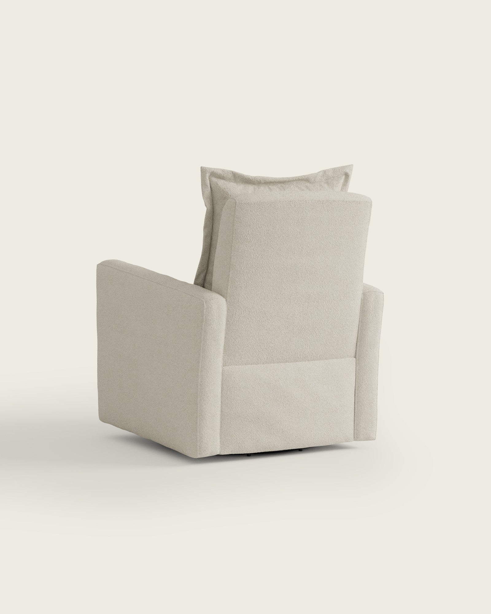 Alabaster Bouclé / Metal Base