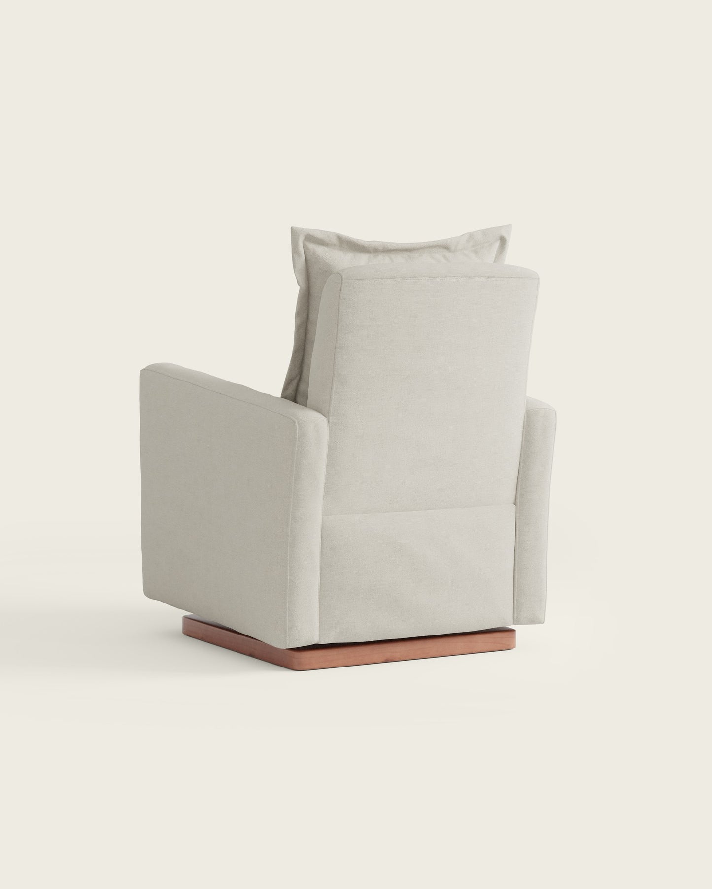 Snow Textured Weave / Wood Base