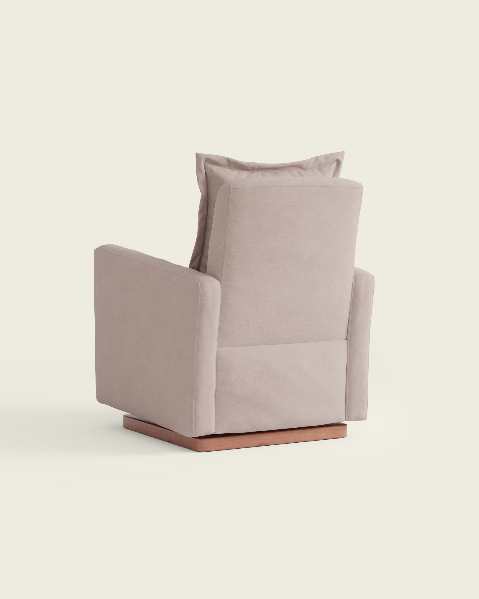 Peony Brushed Chenille / Wood Base