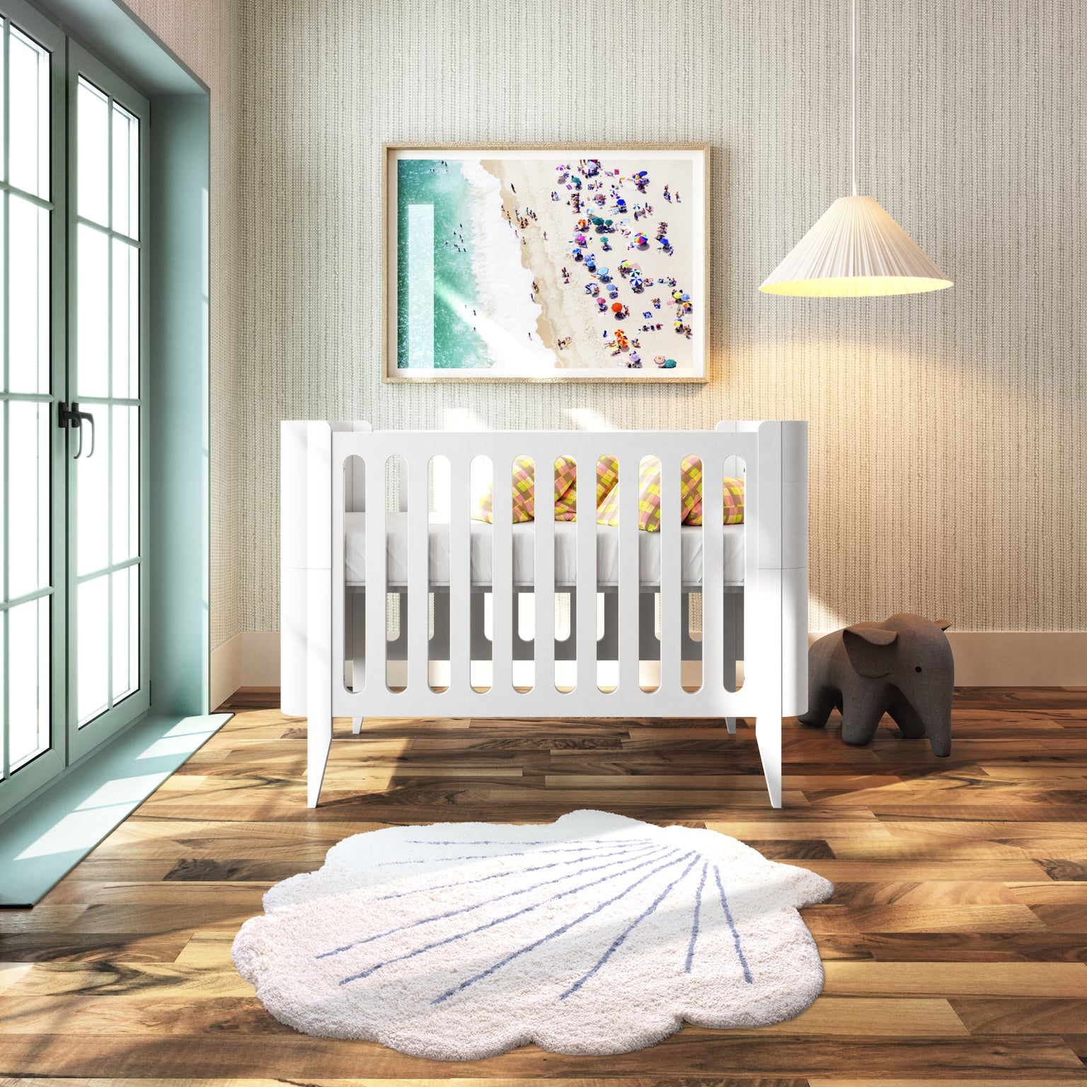 Washable 100% Cotton Rugs | Seashell Rug