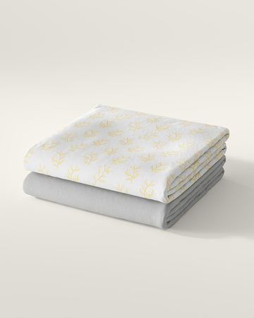 Organic Fitted Cot Sheet Set