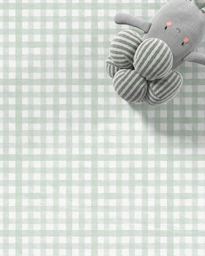 Gingham Organic Crib Sheet Set