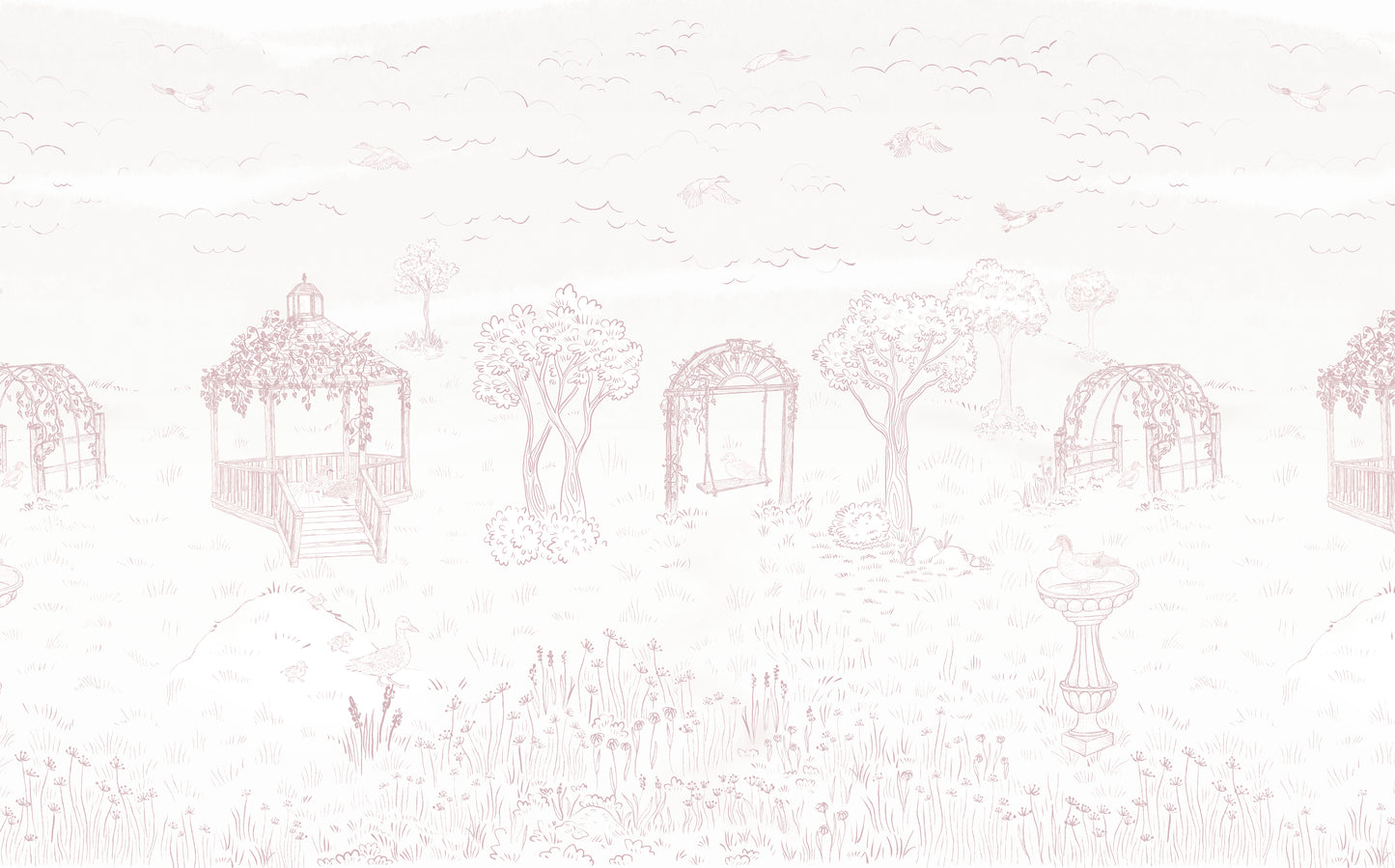 Secret Garden Wall Mural Sample