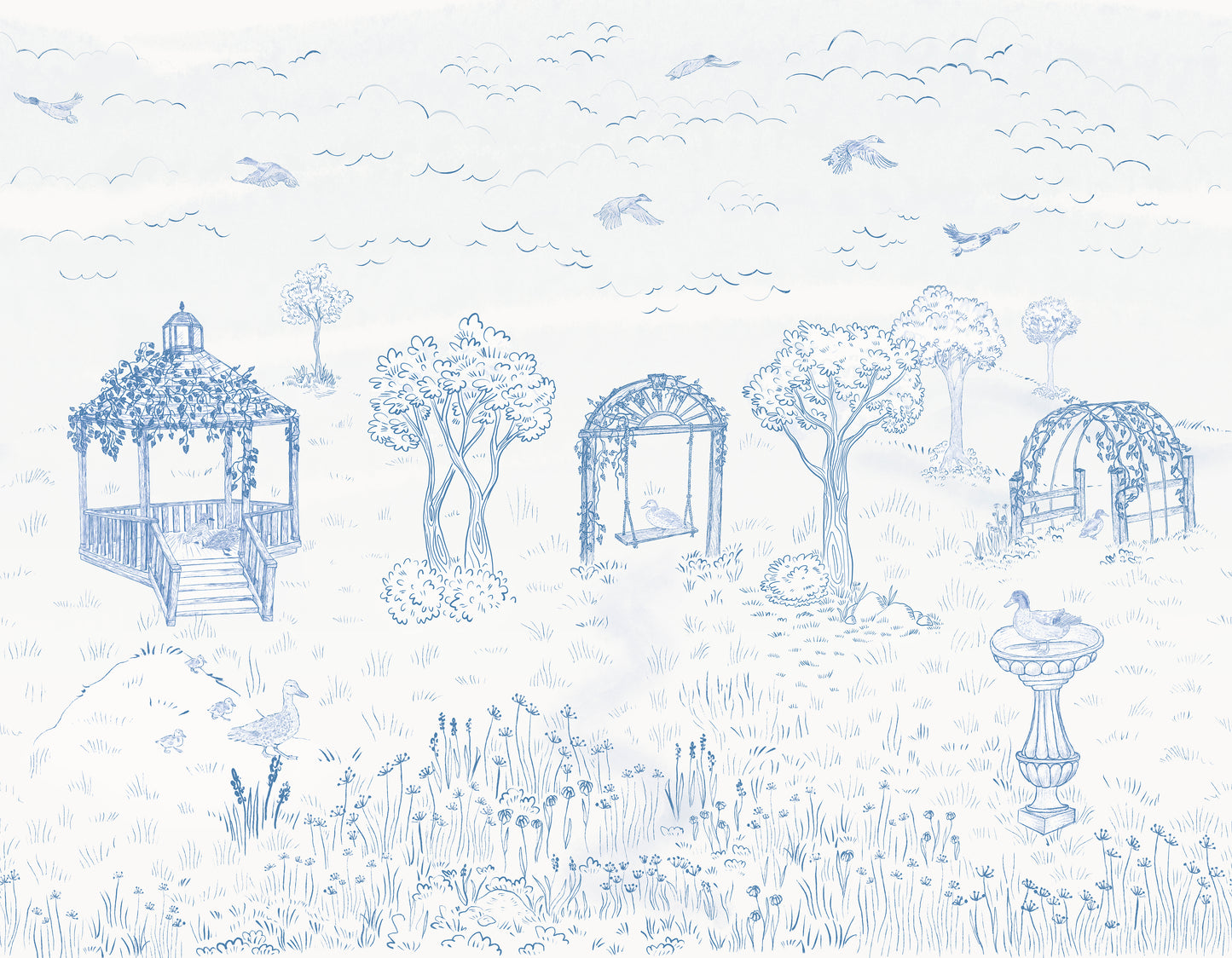 Secret Garden Wall Mural Sample