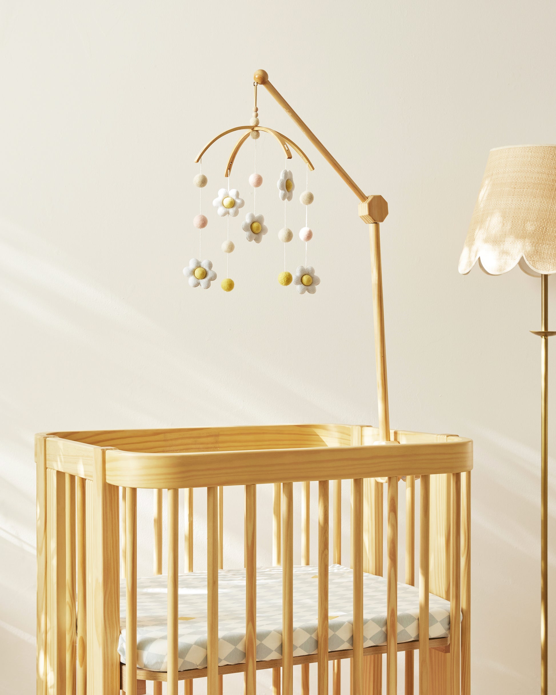 mobile for stokke crib Nestig Baby Mobile Attachment Arm, White, Wood