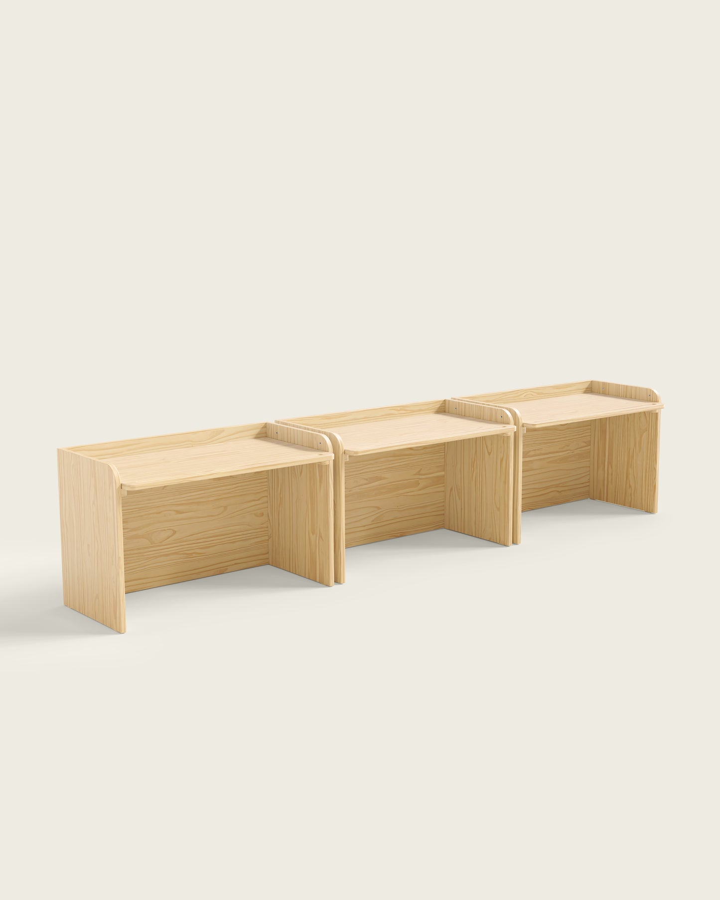 Natural Wood / Set of 3