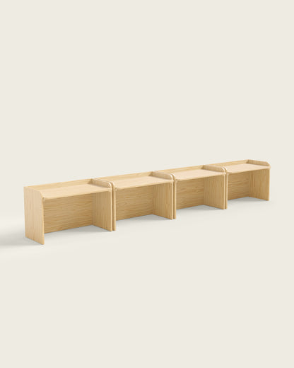 Natural Wood / Set of 4