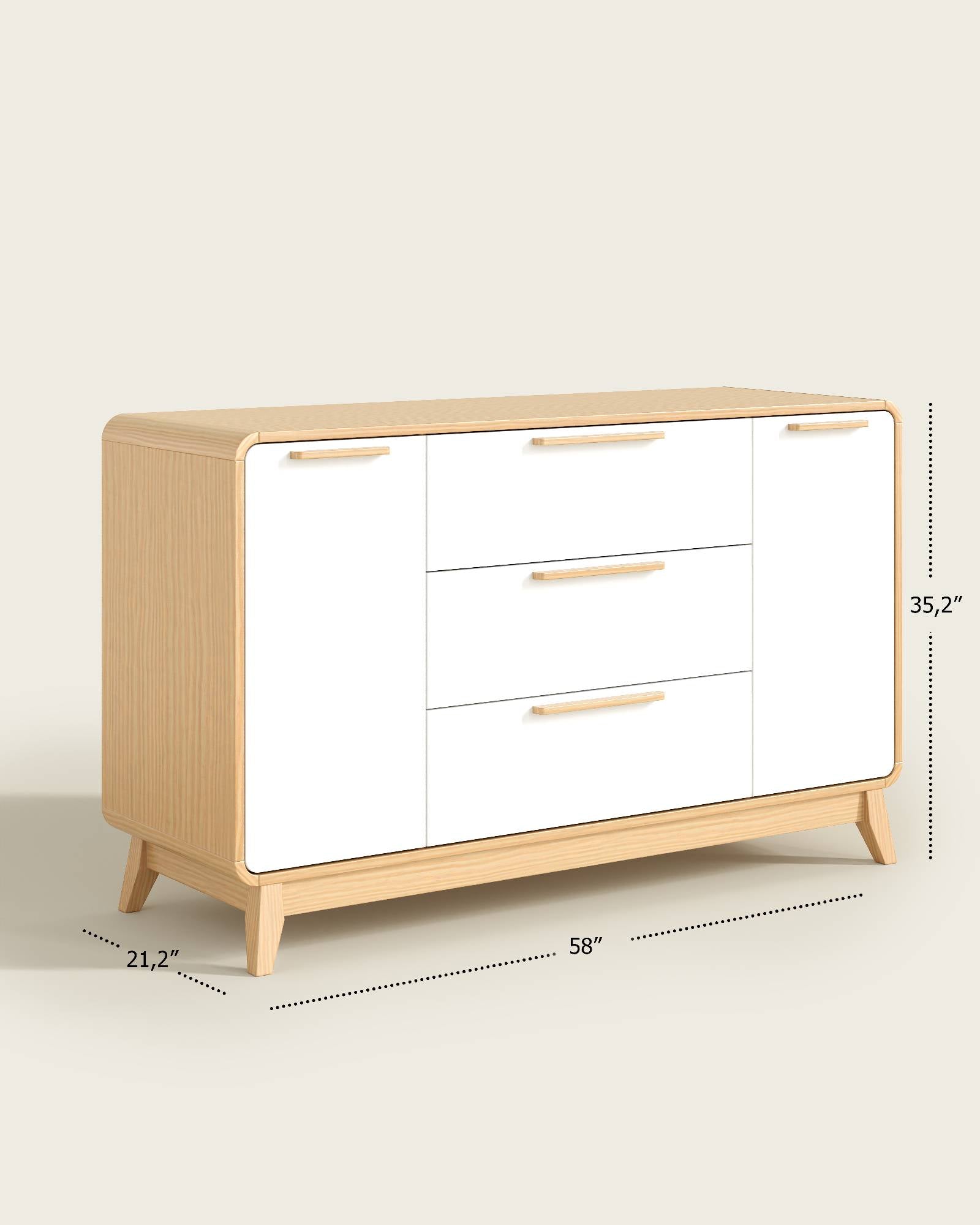 The Wave Assembled Changing Table Dresser – Nestig
