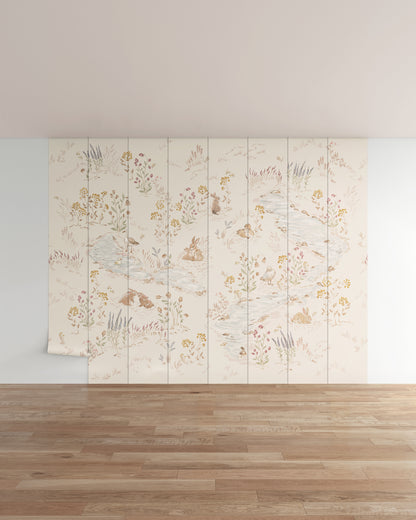 Cream / 8 Panels / Repeatable (12.8 ft W x 10 ft H)